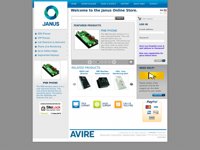januselevatoronlinestore.com snapshot