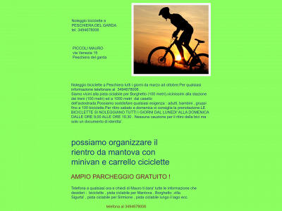 noleggiobiciclettepeschieradelgarda.it snapshot