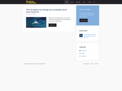 factsosaurus.com snapshot