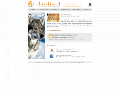 sanscollier.be snapshot