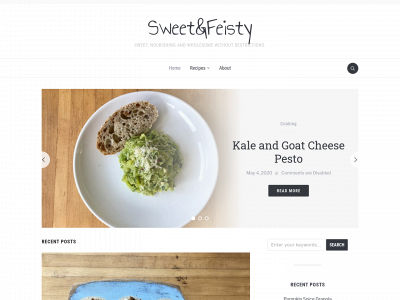 sweetandfeisty.com snapshot