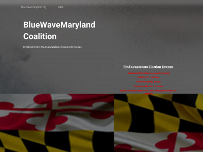bluewavemaryland.org snapshot