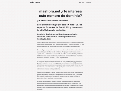 masfibra.net snapshot