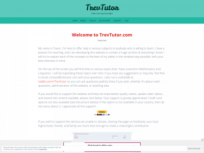 trevtutor.com snapshot