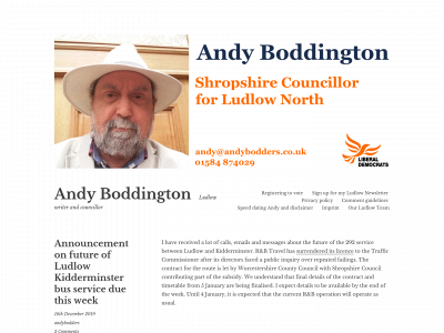 andybodders.co.uk snapshot