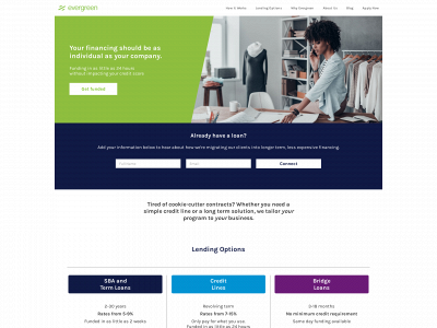 evergreenbusinessfunding.com snapshot