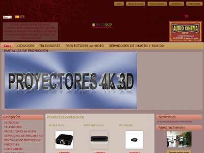 www.audiocinema.es snapshot