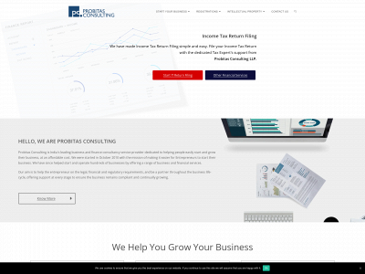 probitasconsulting.in snapshot