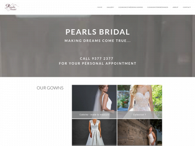 www.pearlsbridal.com.au snapshot
