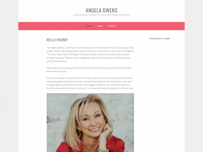 angelaowens.com snapshot