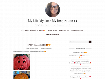 mylifemylovemyinspiration.com snapshot
