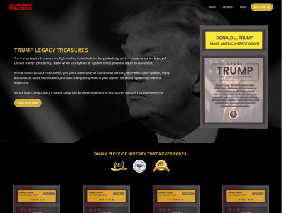 trumplegacytreasure.com snapshot