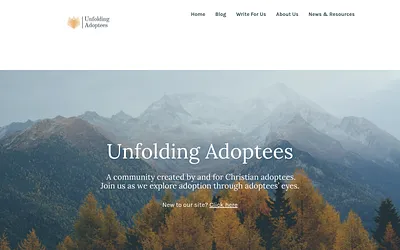 unfoldingadoptees.org snapshot