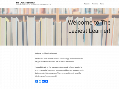 thelaziestlearner.com snapshot