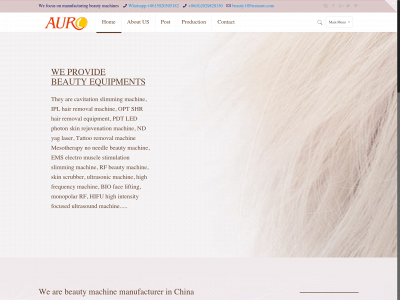 beautyauro.com snapshot