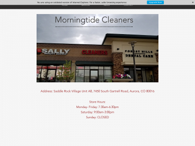morningtidecleaners.com snapshot