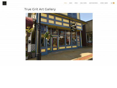www.truegritartgallery.com snapshot
