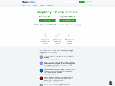 raspberryhills.com snapshot