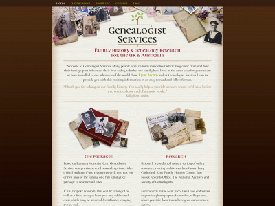 genealogistservices.co.uk snapshot