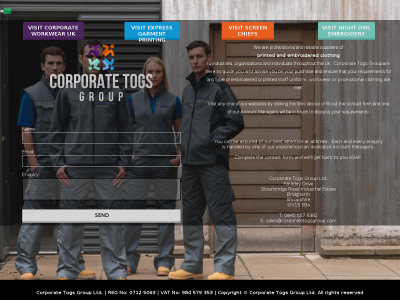 corporatetogsgroup.com snapshot