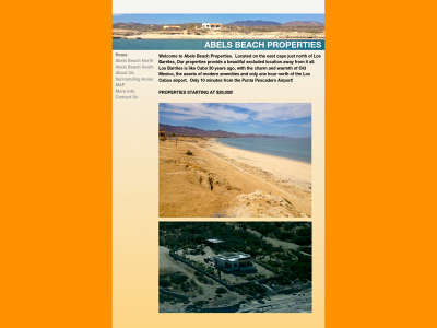 abelsbeachproperties.com snapshot