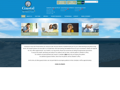 coastalearnoseandthroat.com snapshot