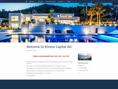 rivieracapital.ch snapshot