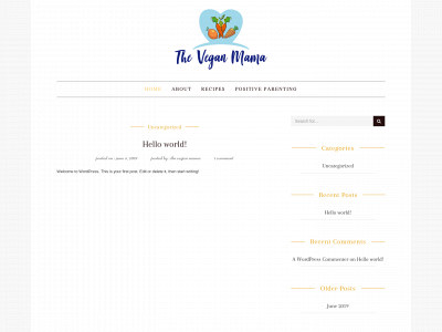 theveganmama.com snapshot