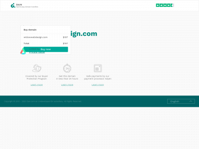 widowwebdesign.com snapshot