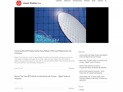 jasperdisplay.com snapshot