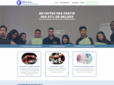 m2asbl.be snapshot