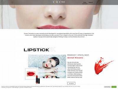 excesscosmetics.com snapshot