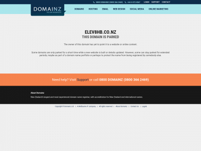 elev8hb.co.nz snapshot