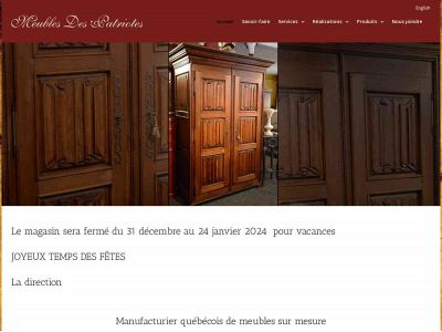 meublesdespatriotes.com snapshot