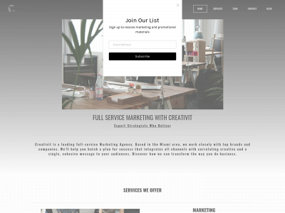 www.creativitmarketing.com snapshot
