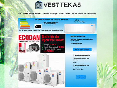 vesttek.no snapshot