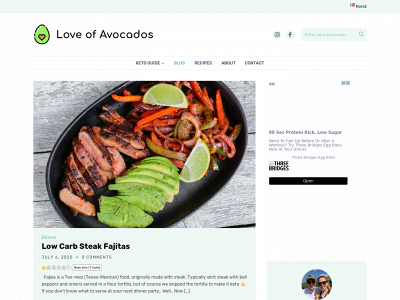 loveofavocados.com snapshot