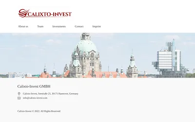 calixto-invest.com snapshot