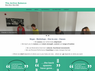 theactivebalance.com snapshot