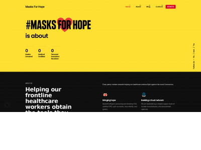 masksforhope.org snapshot