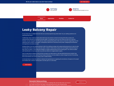leakybalconyrepair.com.au snapshot