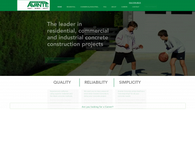 avanteconcrete.com snapshot