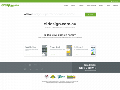 e1design.com.au snapshot