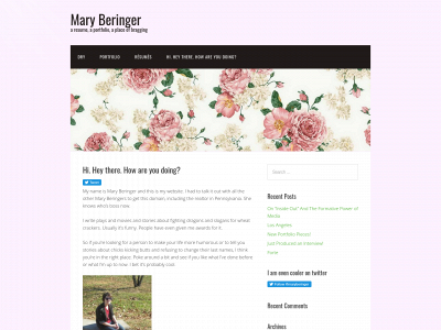 maryberinger.com snapshot
