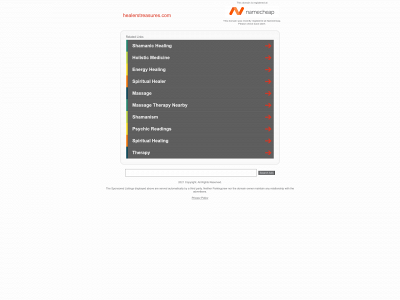 healerstreasures.com snapshot