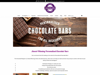 thechocolatewrapper.co.uk snapshot