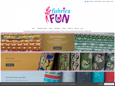 fabricsnfun.com snapshot