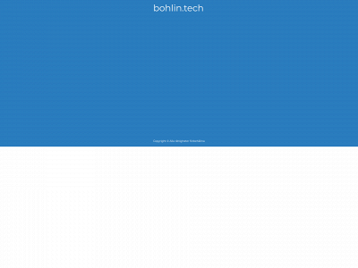 bohlin.tech snapshot