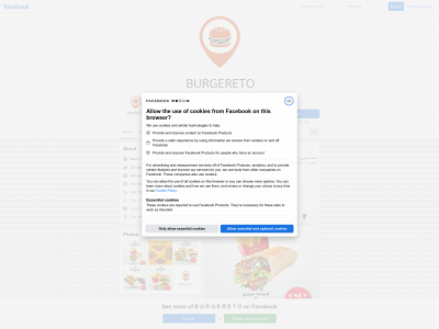 burgereto.com snapshot