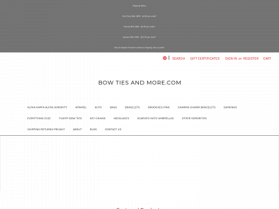 bowtiesandmore.com snapshot